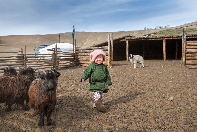 Mongolian child